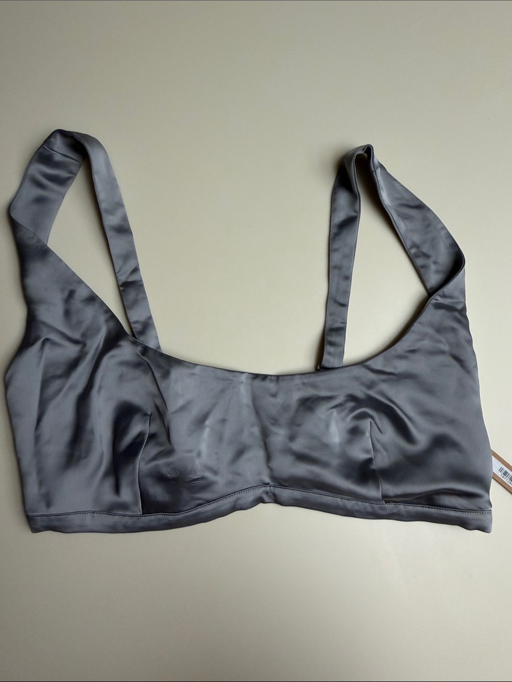 SKIMS Sporty Satin Scoop Bralette in Mirror 2X